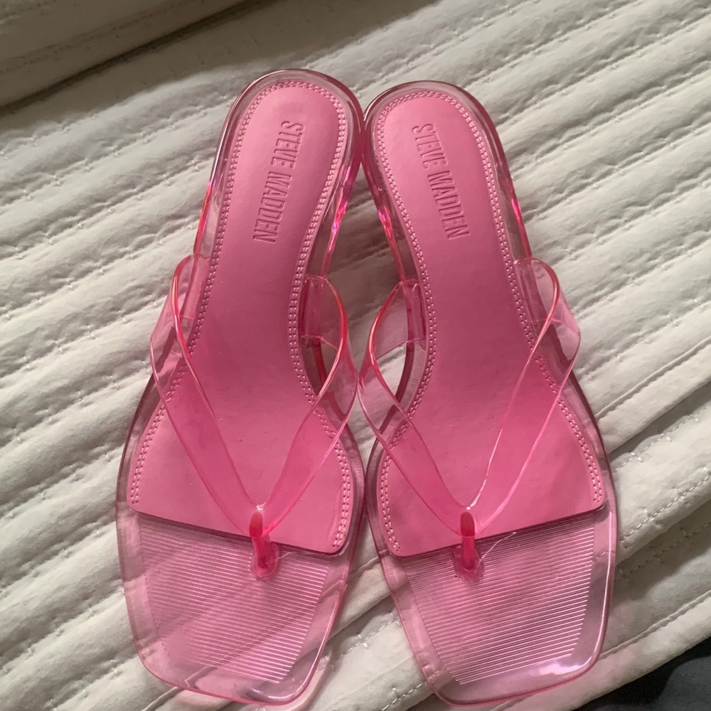 Steve Madden Vibrant Pink Jelly Sandals